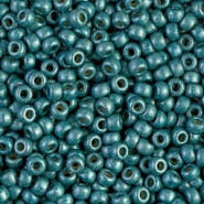 Miyuki seed beads 8/0 - Matted duracoat galvanized dark sea foam 8-4217F